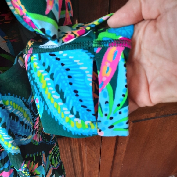 Lilly Pulitzer Jolena Dress UPF 50+ Multi Sunshine Jungle With Shorts Size Large - Picture 7 of 16
